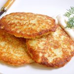 fried grated potato with eggs