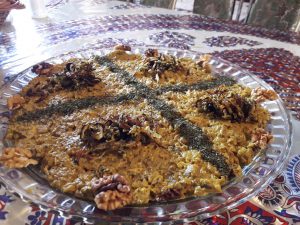 Kashke-Bademjan is a common dish in centran and northern Iran