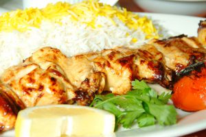 joojeh kabab based on the meat of chicken and it can be found everywhere in Iran.