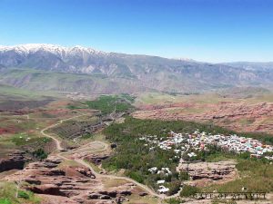 This view from Alamut castle over the valley is quite worthy.
